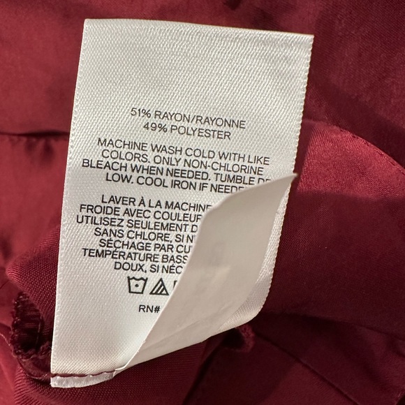 Express high waisted Satin Hi-Lo Ruffle Maxi Skirt - Picture 4 of 6